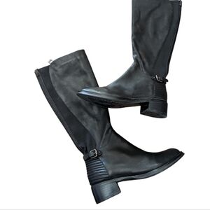 Rudsak genuine leather black stretchy riding style boot size 36